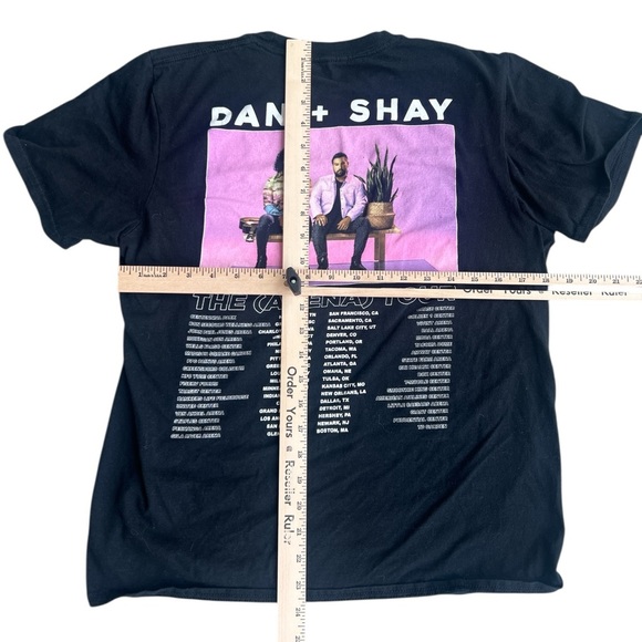 Dan + Shay Official The Arena Tour 2021 Merchandise Size Medium T-Shirt Tee - Picture 3 of 6